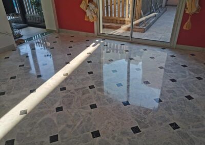Sol en marbre après cristallisation Perpignan